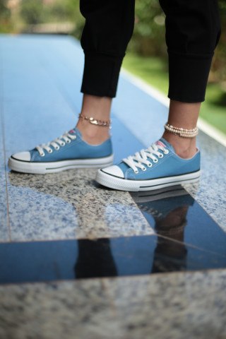 Kadın Ayakkabı - Bebek Mavisi