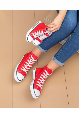 Unisex Bebek Uzun Spor Ayakkabı Roma Kırmızı (20-44)